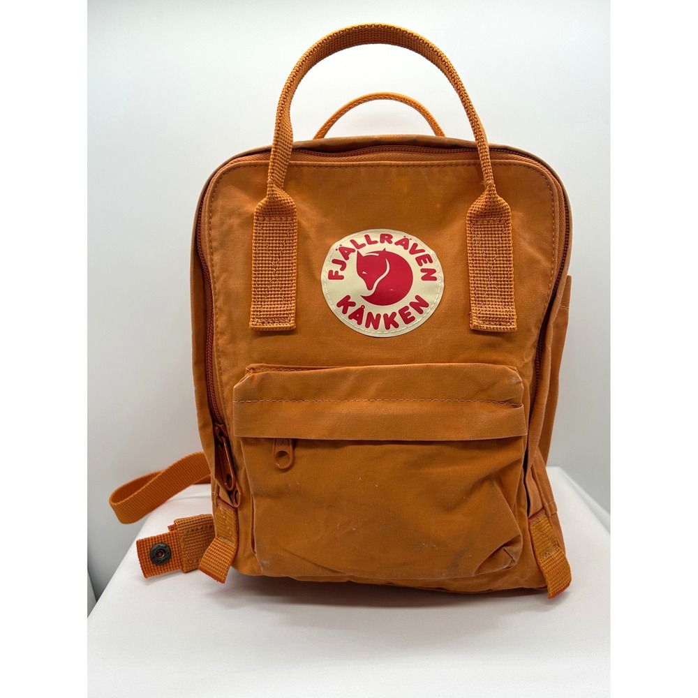 Fjallraven Kanken Mini Backpack Burnt Orange 23561 Vinylon F Small Daypack
